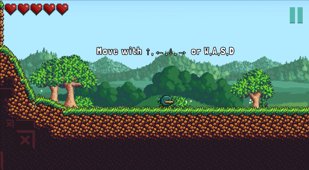 RushLand Screenshot - Movement tutorial