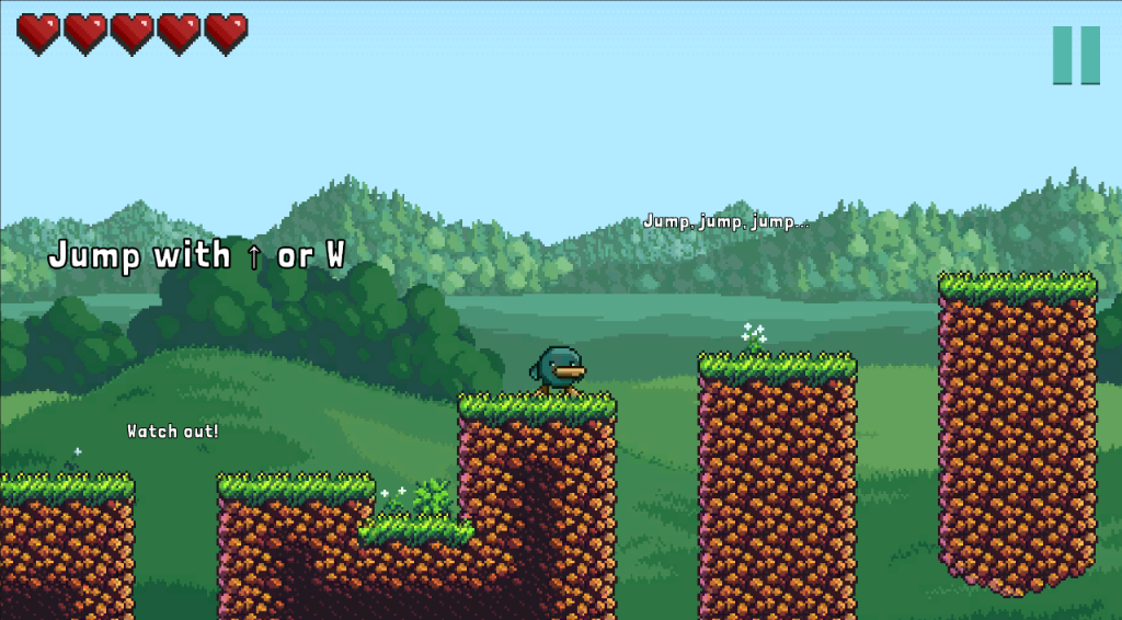 RushLand Screenshot - Jumping platforms
